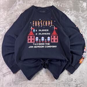 Farscape Loot Crate Long Sleeve Tee L Jim Henson 1999 Retro Game Graphic